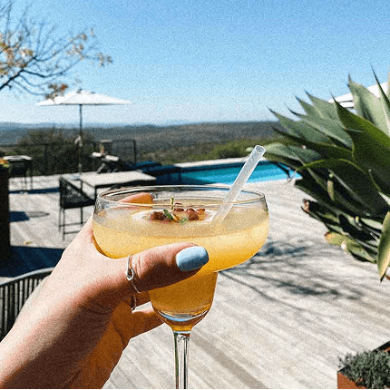 Poolside cocktail